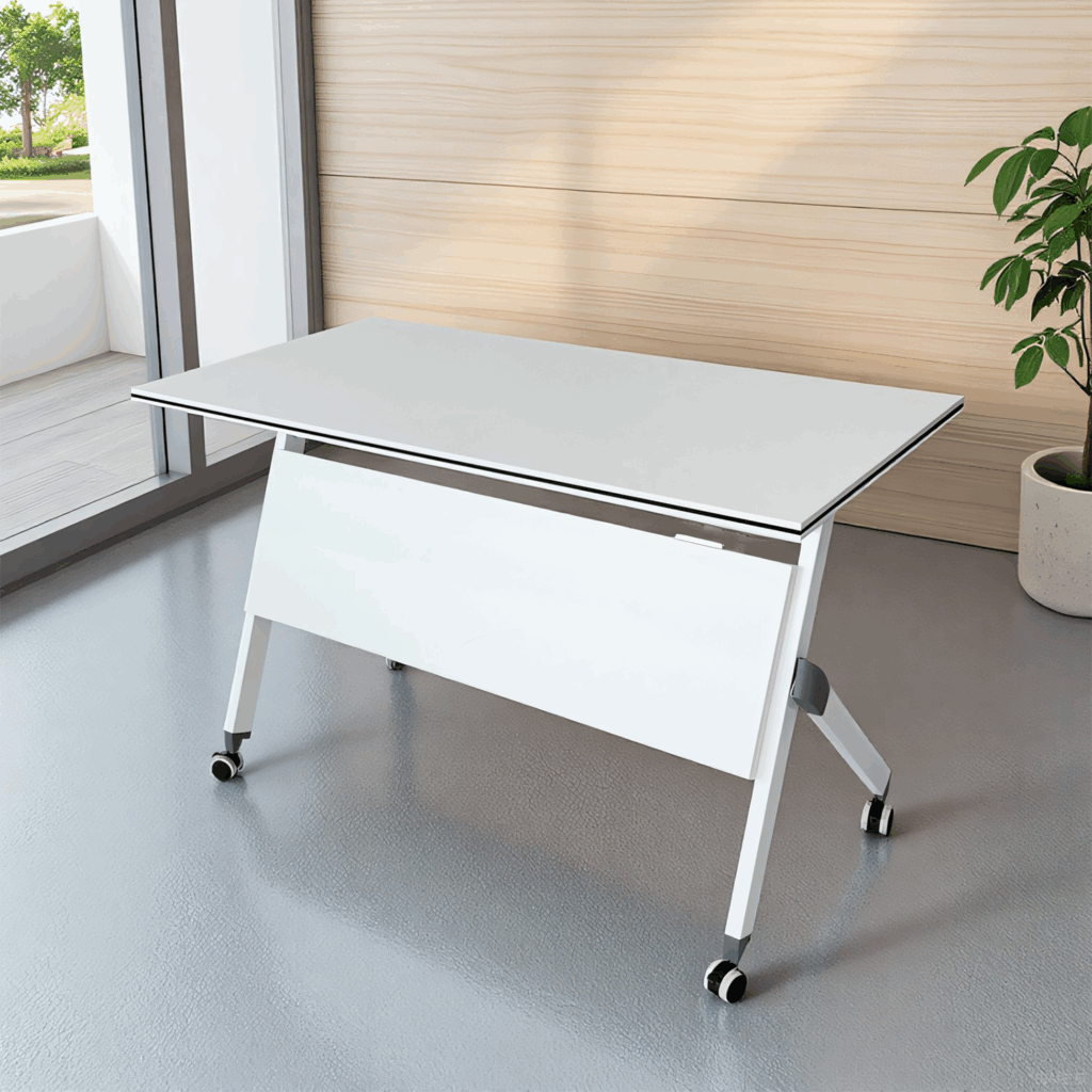 Foldable Office Table with Wheels - Furniture Mall - Office Table