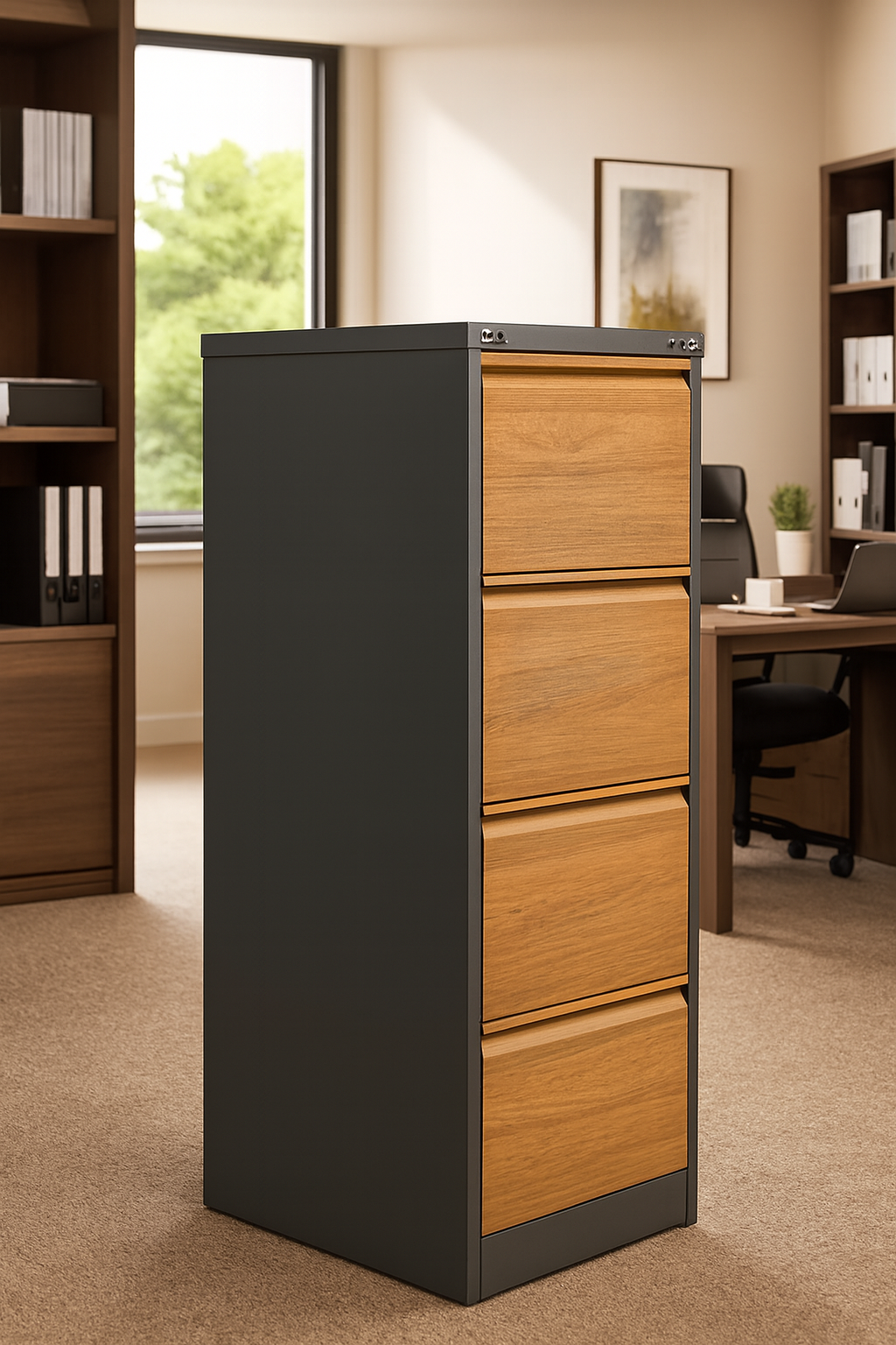 four-drawer metal-wood filing cabinet, 4 drawer metal wood filing cabinet, metal-wood filing cabinet, wood metal filing cabinet, four drawer filing cabinet, metal wood office cabinet, hybrid metal wood filing cabinet, office filing cabinet 4 drawer, vertical filing cabinet metal wood, wooden metal file cabinet, metal-wood storage cabinet, office file storage cabinet, 4 drawer office file cabinet, metal and wood file organizer, wooden top filing cabinet, metal body filing cabinet, modern filing cabinet wood metal, industrial style filing cabinet, metal drawer filing cabinet, wood accented filing cabinet, office files organizer cabinet, mixed material filing cabinet, heavy-duty filing cabinet, office storage metal wood, four drawer office storage, vertical wood metal file drawers, metal frame wooden drawer cabinet, office document storage cabinet, 4 drawer document cabinet, metal wood vertical cabinet, executive filing cabinet, office furniture filing cabinet, file drawers metal wood, wood metal office storage, document filing drawers, hybrid file cabinet, wood grain metal filing cabinet, wood metal file storage, contemporary office filing cabinet, 4-drawer vertical file cabinet, office cabinet wooden metal, wooden faced metal filing cabinet, durable metal wood cabinet, secure filing cabinet metal wood, metal drawer unit with wood front, file organizer 4 drawer, office file cabinet wood and metal, locking metal wood filing cabinet, secure file storage cabinet, four-level document cabinet, wood metal office drawer unit, office drawer filing cabinet, wooden drawer metal frame cabinet, 4 drawer professional filing cabinet, home office wood metal file cabinet, stylish filing cabinet, premium metal wood file storage, metal cabinet with wooden front drawers, office archive cabinet, heavy-duty office document cabinet, wooden veneer metal filing cabinet, wood metal combination cabinet, commercial filing cabinet, file drawer unit wood metal, multi drawer office filing cabinet, office workstation filing cabinet, 4 drawer archive filing cabinet, metal wood file organizer cabinet, modern home office filing cabinet, wood metal industrial cabinet, filing cabinet with wooden accents, contemporary file drawer cabinet, metal structure wood drawer cabinet, hybrid office storage unit, file cabinet with four drawers, sturdy filing cabinet wood metal, wooden-faced file drawers, metal office cabinet 4 drawers, office filing solution cabinet, multi-tier file cabinet wood metal, secure lockable filing cabinet, metal and wood workplace storage, archive storage cabinet, professional office filing cabinet, corporate filing cabinet, 4 drawer wood metal office organizer, metal wood vertical file storage, wooden drawer office filing cabinet, wooden-faced metal drawers, office storage furniture filing cabinet, wood front filing cabinet, metal and wood tall cabinet, workspace filing cabinet, integrated wood metal cabinet, wood-metal laminate filing cabinet, tall vertical filing cabinet metal wood, wooden panel filing cabinet, steel wood filing cabinet, document organizer 4 drawer cabinet, metal wood locked filing cabinet, secure office filing drawer system, metal filing cabinet wooden finish, heavy duty storage cabinet 4 drawers, office supplies filing cabinet, study room filing cabinet, home office storage filing drawers, mixed material office cabinet, metal base wood drawers cabinet, utility filing cabinet metal wood, metal wood four-tier cabinet, business filing cabinet, multi-level file storage unit, wood fronted filing drawers, filing cabinet modern metal wood, metal office storage with wood finish, stylish office filing solution, contemporary mixed filing cabinet, industrial office file cabinet, metal office cupboard drawers wood, modern executive office filing cabinet, vertical organizer file cabinet, wood metal tall drawer cabinet, office furniture 4 drawer cabinet, premium office file storage, modular office filing cabinet, metal and wood hybrid file cabinet, heavy-duty document cabinet wood metal, executive office file storage cabinet, commercial-grade filing cabinet, office record storage cabinet, home workspace filing cabinet, professional-grade filing unit, wooden surface metal cabinet, wood accented document drawers, file storage tower cabinet, industrial design file cabinet, metal drawer cabinet wood accents, office drawer system metal wood, wood and steel filing cabinet, office archive storage unit, 4 drawer workplace organizer, wooden top storage cabinet metal, durable office file organizer, wood steel combination filing drawer, office file management cabinet, four tier filing cabinet, metal wood desk cabinet companion, vertical filing drawers wood and metal, hybrid design file cabinet, aesthetic office filing cabinet, metal structure file cabinet, high capacity filing cabinet, office documents drawer cabinet, metal + wood tall file cabinet, wooden textured metal filing cabinet, file drawers with metal sides wood front, cabinet for filing documents, executive 4 drawer document cabinet, file cabinet with modern look, wood metal combination office file storage, workspace organization filing cabinet, practical office filing cabinet, interior office filing drawers, attractive metal wood storage cabinet, wood-finished metal file unit, business records filing cabinet, wooden handle metal filing cabinet, secure archive drawer cabinet, filing cabinet contemporary finish, wooden trim metal filing cabinet, metal cabinet with wood veneer, professional office organizer cabinet, robust office filing solution, uni-style wooden metal cabinet, luxury office file cabinet, metal wood archival storage, file drawer steel wood cabinet, office design filing cabinet, efficient file management cabinet, metal office storage solution wood, wood look metal file organizer, corporate office filing solution, metal wood vertical drawers, sturdy composite filing cabinet, wood accented storage drawers, 4 drawer sturdy file cabinet, modern storage cabinet wood metal, minimalistic office file cabinet, office document drawer tower, secure wood and metal drawers, office filing chest 4 drawers, wood grain drawer fronts cabinet, office tidy filing cabinet, study storage cabinet 4 drawers, multi-tier wood metal filing system, workplace file drawer cabinet, strong metal structure wooden drawers, modern professional filing unit, hybrid wood metal construction cabinet, file drawer cabinet industrial style, home office sleek filing cabinet, filing cabinet with wood laminate, industrial wood-metal drawer tower, steel drawers wooden panel cabinet, modern aesthetic file cabinet, interior workplace filing unit, wood + metal office cabinet, high-end executive filing cabinet, wood textured filing cabinet metal frame, metal exterior wood interior drawers, document drawer office cabinet, four-section filing cabinet, heavy duty file storage cabinet wood metal, mixed wood metal document storage, metal file cabinet with wood panels, metal framed file cabinet wood finish, stylish vertical file cabinet, durable office drawer organizer, metal filing cabinet with wood-like finish, wood-faced heavy-duty filing cabinet, office paperwork storage cabinet, vertical drawer office storage, tall metal wood archive cabinet, professional filing drawer tower, durable metal wood drawers unit, document filing solution cabinet, modern executive wood metal cabinet, premium file storage wood metal, commercial office file cabinet wood metal, office file drawer tower, sleek filing cabinet metal wood, four compartment filing cabinet, office storage tall metal wood cabinet, wood and metal desk companion cabinet, lockable metal wood file drawers, premium office filing storage system, wooden pattern metal filing unit, office records drawer storage, wood-faced filing cabinet with lock, sturdy office file drawers metal wood, modern office vertical filing cabinet, hybrid modern filing drawers, metal cabinet wood laminate front, office organization file tower, efficient document filing cabinet, wood panel front metal filing cabinet, durable enterprise filing cabinet, ergonomic height file cabinet, tall wood metal document cabinet, four-level office storage drawer unit, office archive vertical file cabinet, wood and steel document organizer, metal wood composite office cabinet, deluxe office filing furniture, professional wood metal filing tower, storage solution wood metal drawers, wooden drawers metal office unit, metal frame office filing cabinet, 4 drawer tall filing system, office indexing cabinet, wood-look steel file cabinet, heavy-duty wood face drawers cabinet, metal drawers with wooden veneer, secure drawer tower office cabinet, office furnishing metal wood cabinet, utilitarian office file cabinet, modern workstation filing cabinet, metal construction wood facade cabinet, office cabinet with four file drawers, filing drawer cabinet tall, wood metal combination tall cabinet, office file tower wood metal, workspace drawer filing unit, modern vertical file drawers, office supplies organizer cabinet, wood and metal stacking drawers, filing cabinet heavy-duty 4 drawers, premium mixed-material office cabinet, industrial office tall filing cabinet, wooden style drawer faces filing cabinet, metal wood professional storage, office utility file cabinet, vertical file system cabinet, archive file cabinet wood metal, secure office file storage tower, hybrid wooden metal filing design, premium metal wood archive drawers, wood textured front metal body cabinet, workplace document storage drawers, 4 drawer long-lasting filing cabinet, metal wood organized storage, corporate office drawer cabinet, stylish wood metal document unit, wooden inlay metal filing cabinet, metal filing cabinet wooden overlay, strong four drawer office cabinet, executive office tall file unit, metal wood furnishing file cabinet, sturdy file tower cabinet, metal exterior wooden front cabinet, wood metal file chest, vertical office storage drawers, office wooden-metal file casing, modern workplace file organizer, metal wood sleek file cabinet, office filing unit hybrid materials, wooden textured metal office drawers, heavy duty wood metal archive cabinet, wooden trimmed filing cabinet, office 4 drawer wood metal unit.